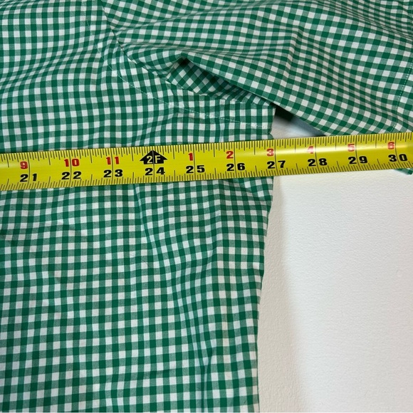 Ralph Lauren Classic Mens Green Gingham Check Button Up Short Sleeve Shirt XXL - Picture 3 of 8